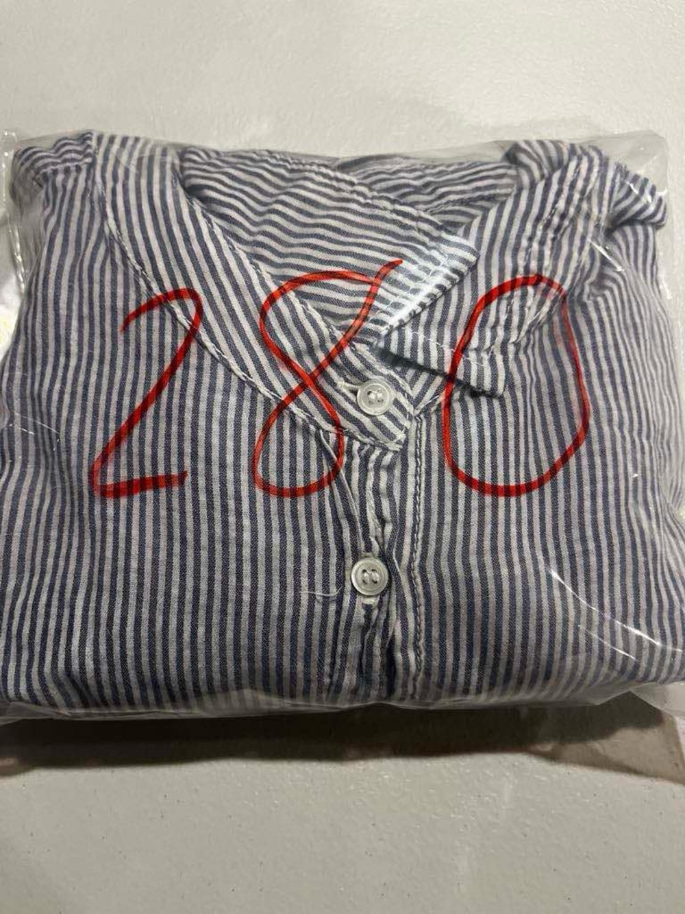XiRENA Light Blue & White Striped Casual Button-Down Shirt Size Large - Picture 12 of 12